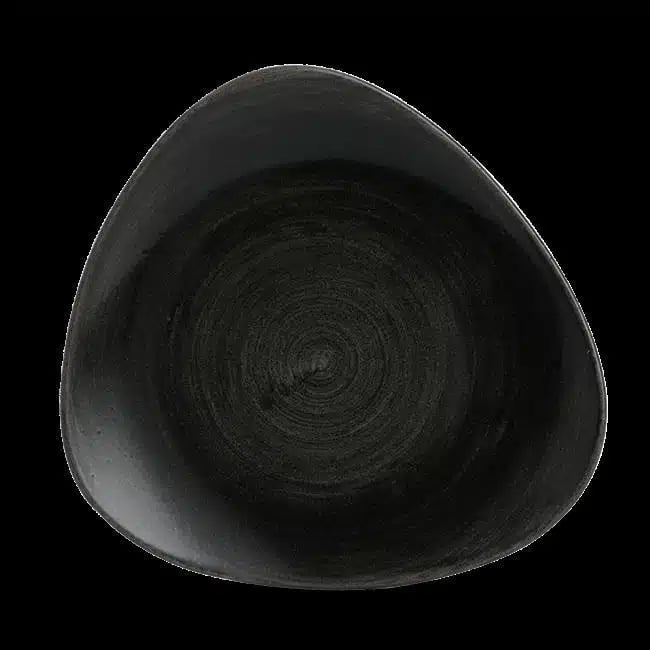Stonecast Patina Iron Sort trekantet tallerken, 265mm - Billede 2