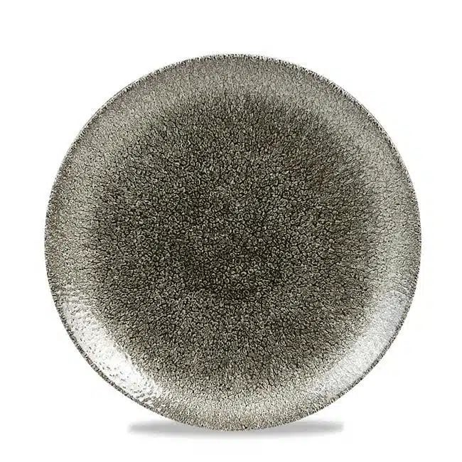 Raku Quartz Sort coupe tallerken, 217mm - Billede 2