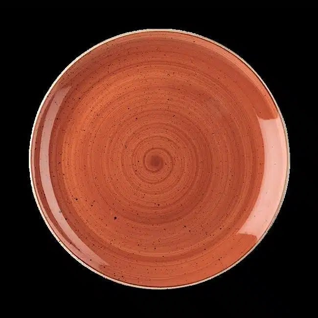Stonecast Orange coupe tallerken, 217 mm - Billede 2