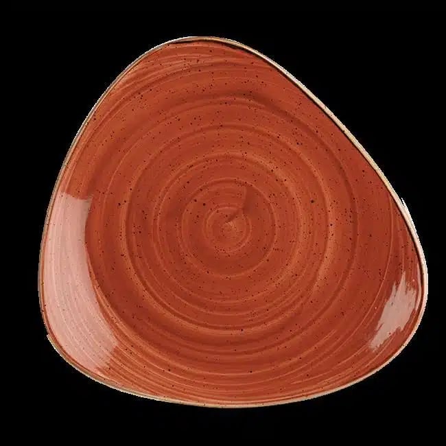 Stonecast Orange trekantet tallerken, 265mm - Billede 2