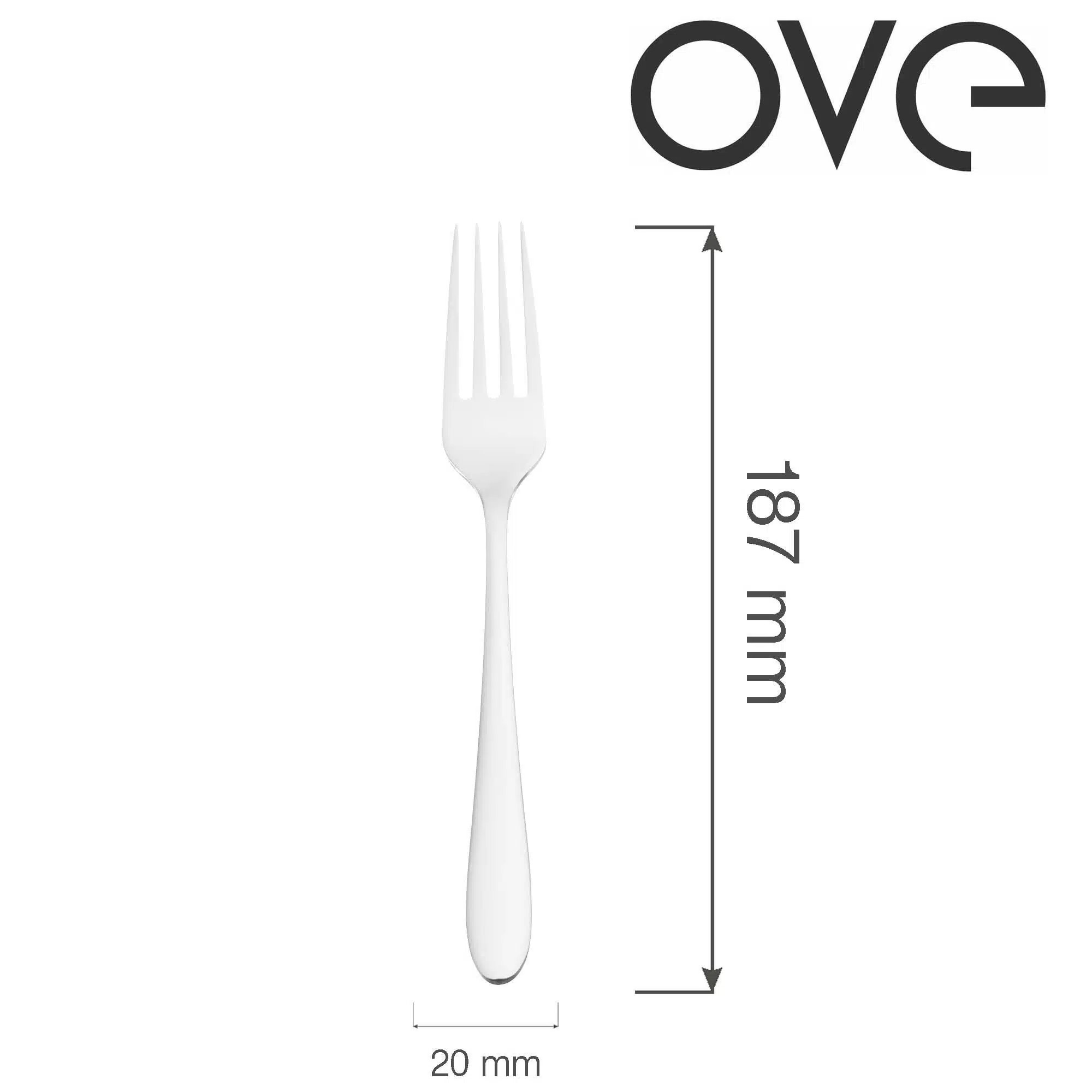Como Dessert gaffel 187 mm - Billede 3