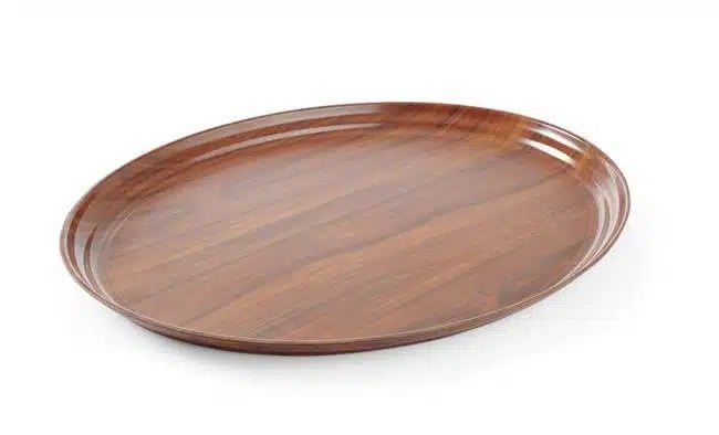Montana skridsikker overfladebakke, valnød-oval, 230 x 160mm - Billede 2