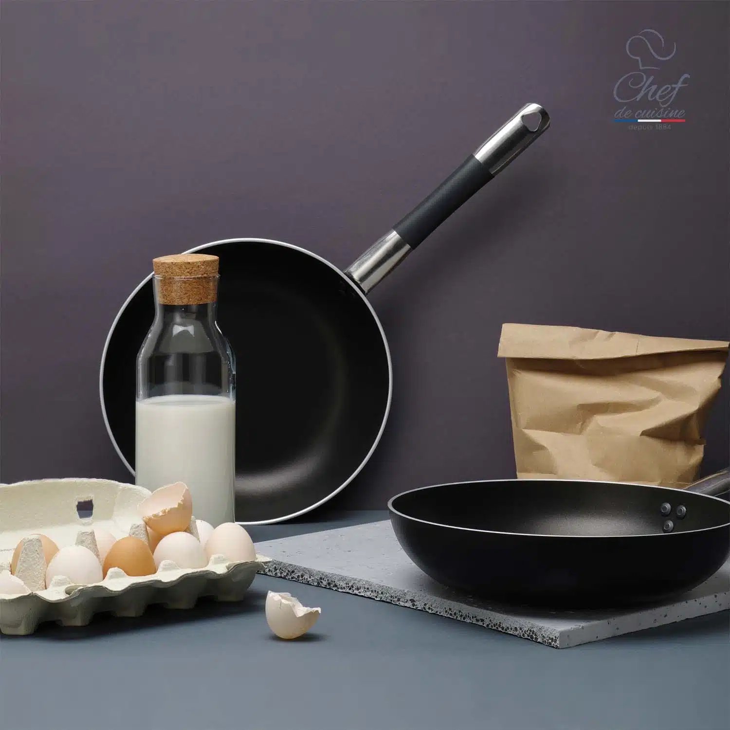 Imponerende stegepande med dobbelt non-stick belægning, 280mm - Billede 3