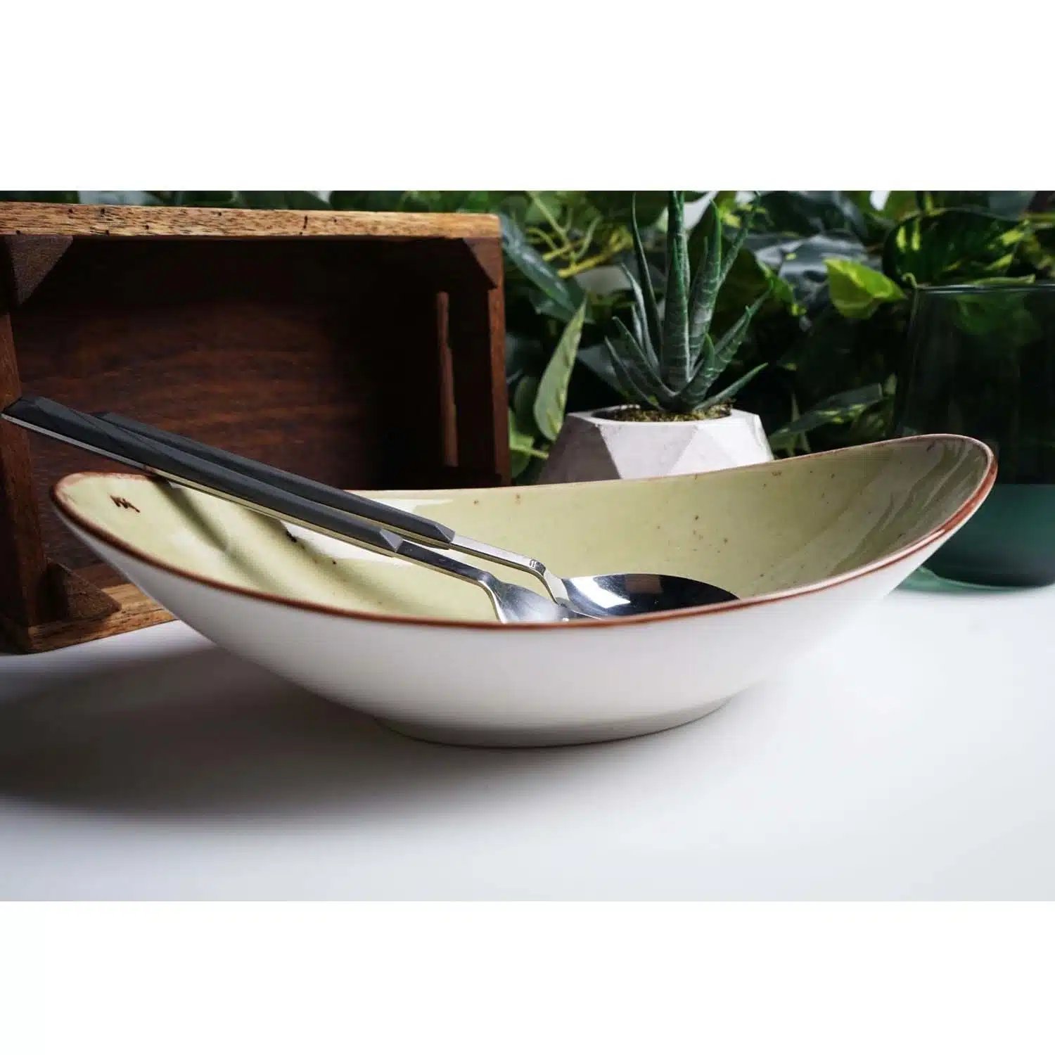 Olivenbåd skål, 250x160mm - Billede 5