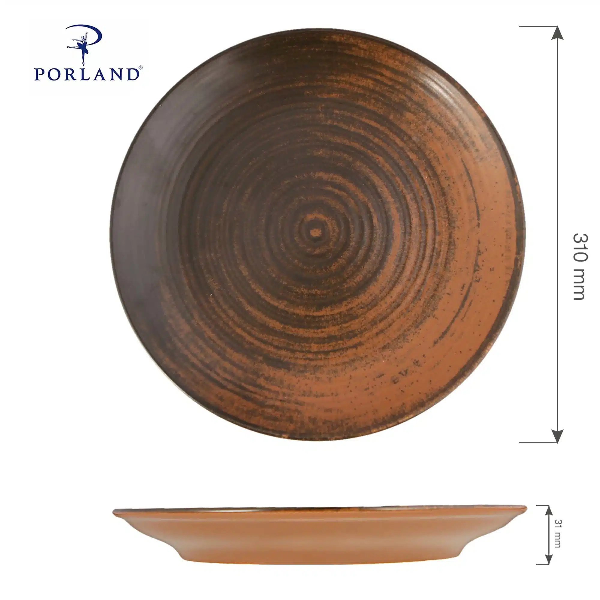Lykke Brown flad tallerken, 170 mm - Billede 6