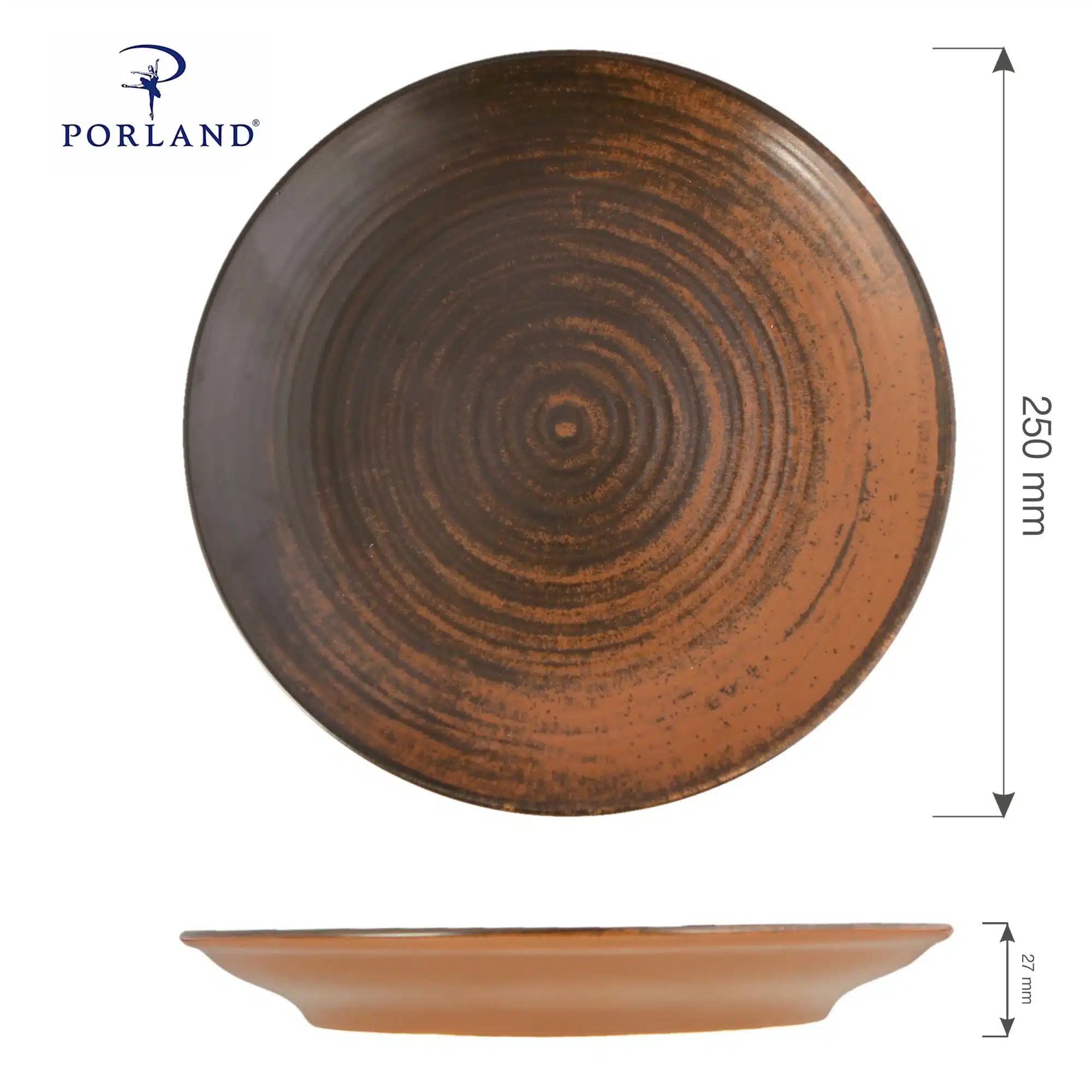 Lykke Brown flad tallerken, 170 mm - Billede 4