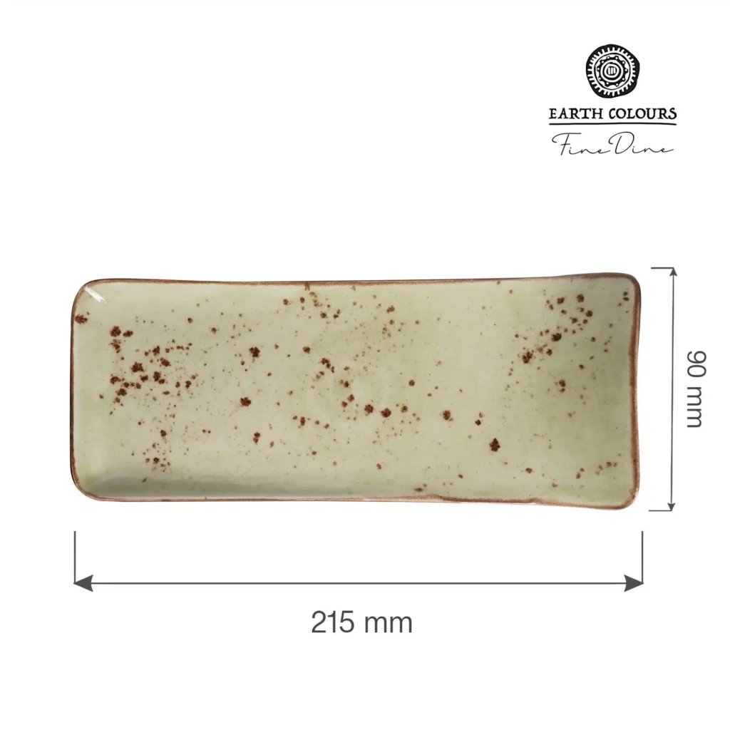 Oliven serverings tallerken 90mm, 215x90mm - Billede 3