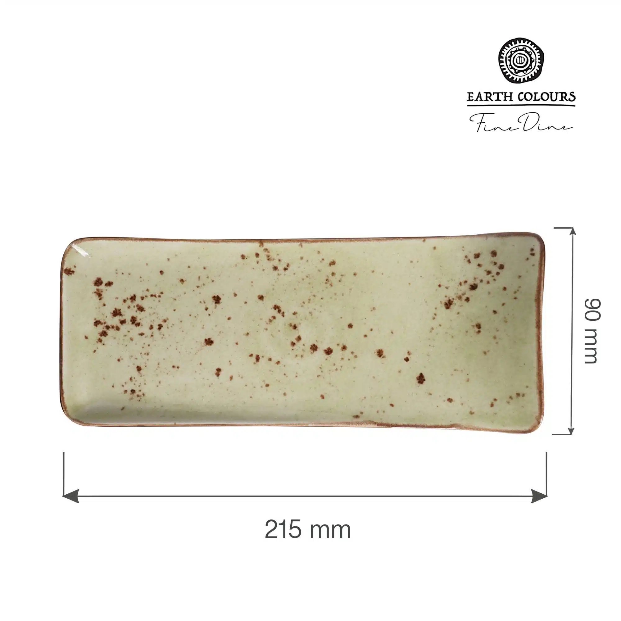 Oliven serverings tallerken 90mm, 215x90mm - Billede 3