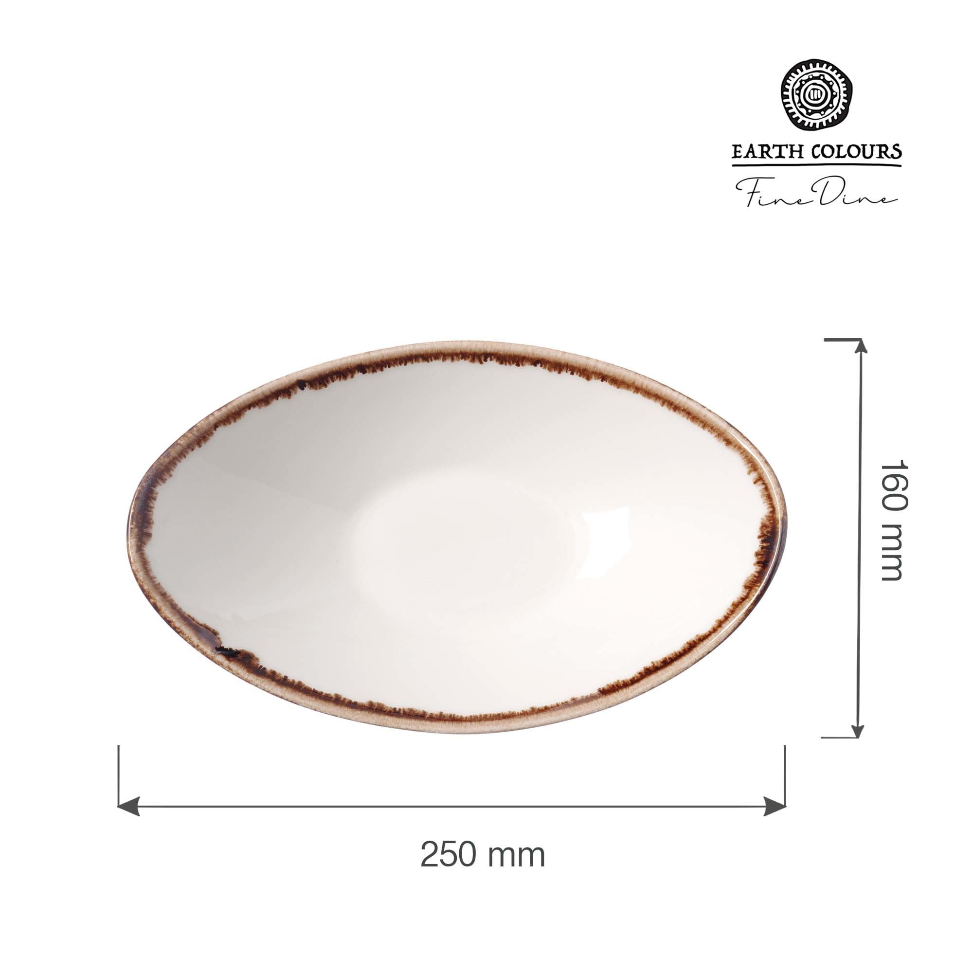 Vanilje båd skål, 250x160mm - Billede 3