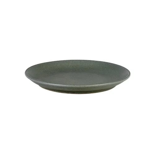 PLATE COUPE S 019 x H2 cm 'GRADES GREEN'(V/12)