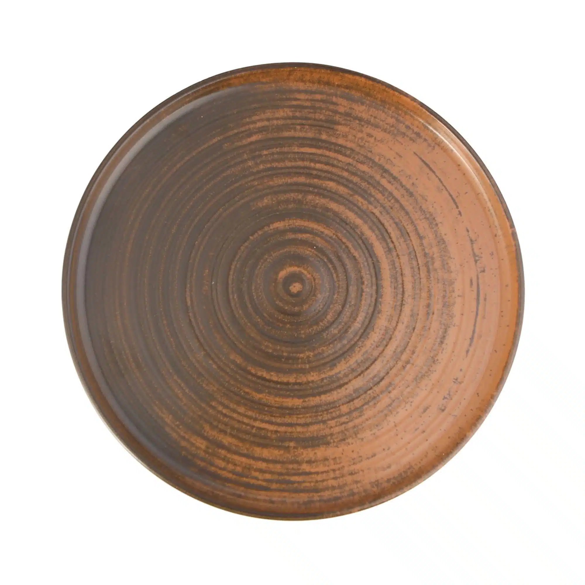Lykke Brown høj kant tallerken, 180 mm