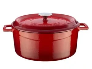 Gryde i støbejern rund dia. ( )28cm, 6700ml