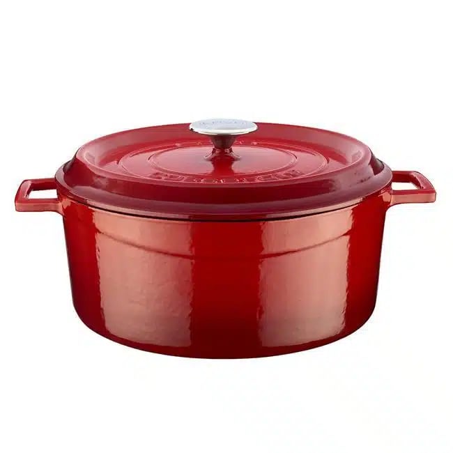 Gryde i støbejern rund dia. ( )28cm, 6700ml