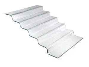 Vetro seks-trins transparent glas buffettrappe, 600x455x(H)240mm