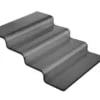 Vetro fire-trins sort glas buffettrappe, 400x350x(H)125mm