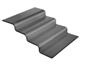 Vetro fire-trins sort glas buffettrappe, 400x350x(H)125mm