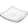Vetro fingerfood firkantet transparent glasfad, 80x80mm