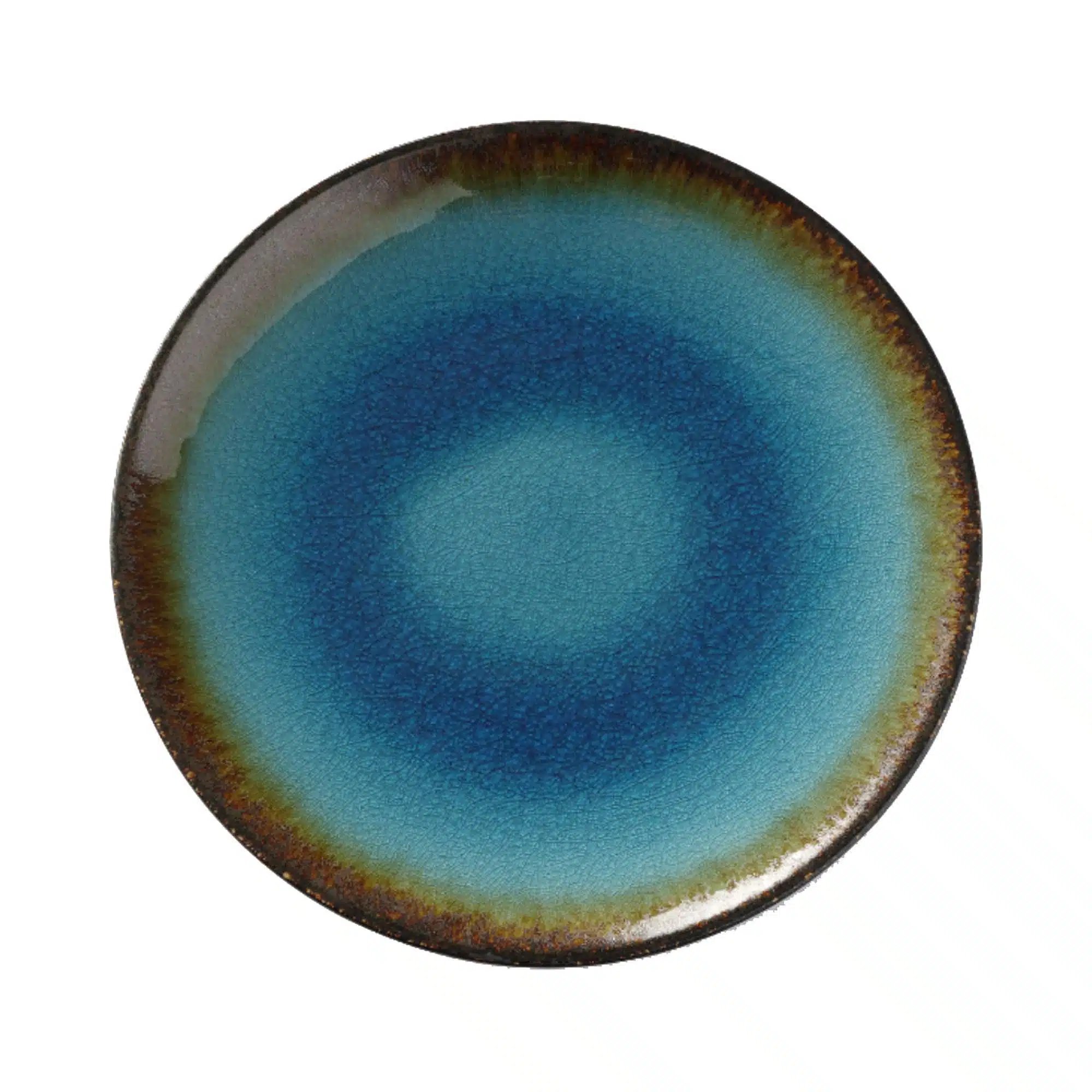 Lazur flad tallerken, 254mm