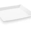 Bianco firkantet flad tallerken, 240x240mm