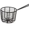 rund pomfritkurv, sort, 83mm