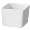 Nødvendighed firkantet fingerfood porcelæn skål, 50mm
