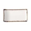 Vanilje servering tallerken, 215x120mm