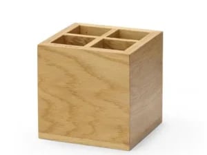 Madeira bestik- og servietkasse, 150x150x150mm