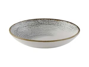 Homespun Accents Jasper Grey coupe skål, 182mm