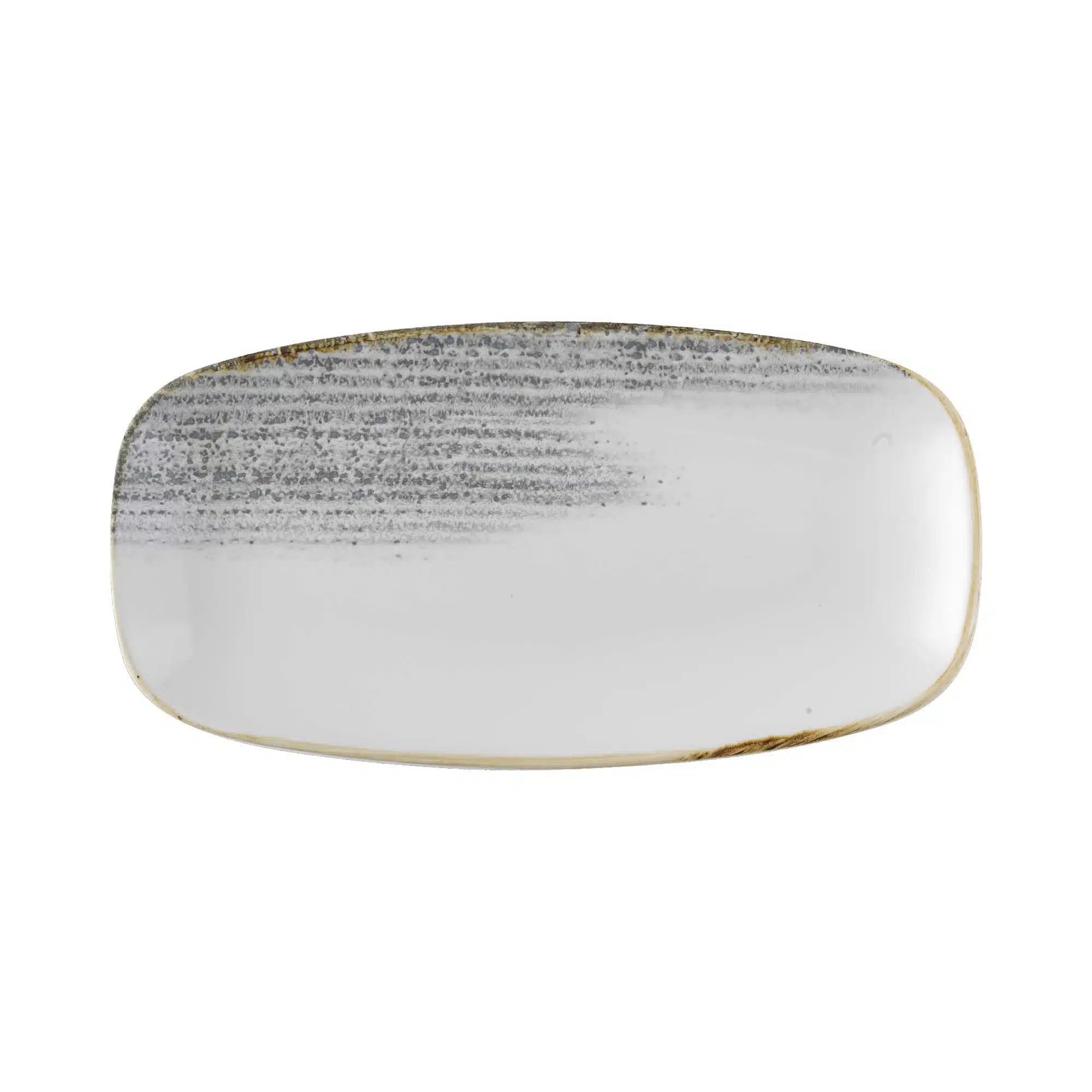 Homespun Accents Jasper Grey kokkernes oblong tallerken, 298x153mm