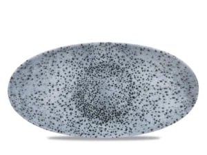 Mineral Blue oval kokketallerken, 347x173mm