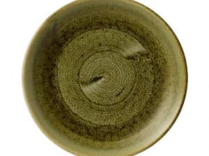 Stonecast Plume Green coupe tallerken, 288mm
