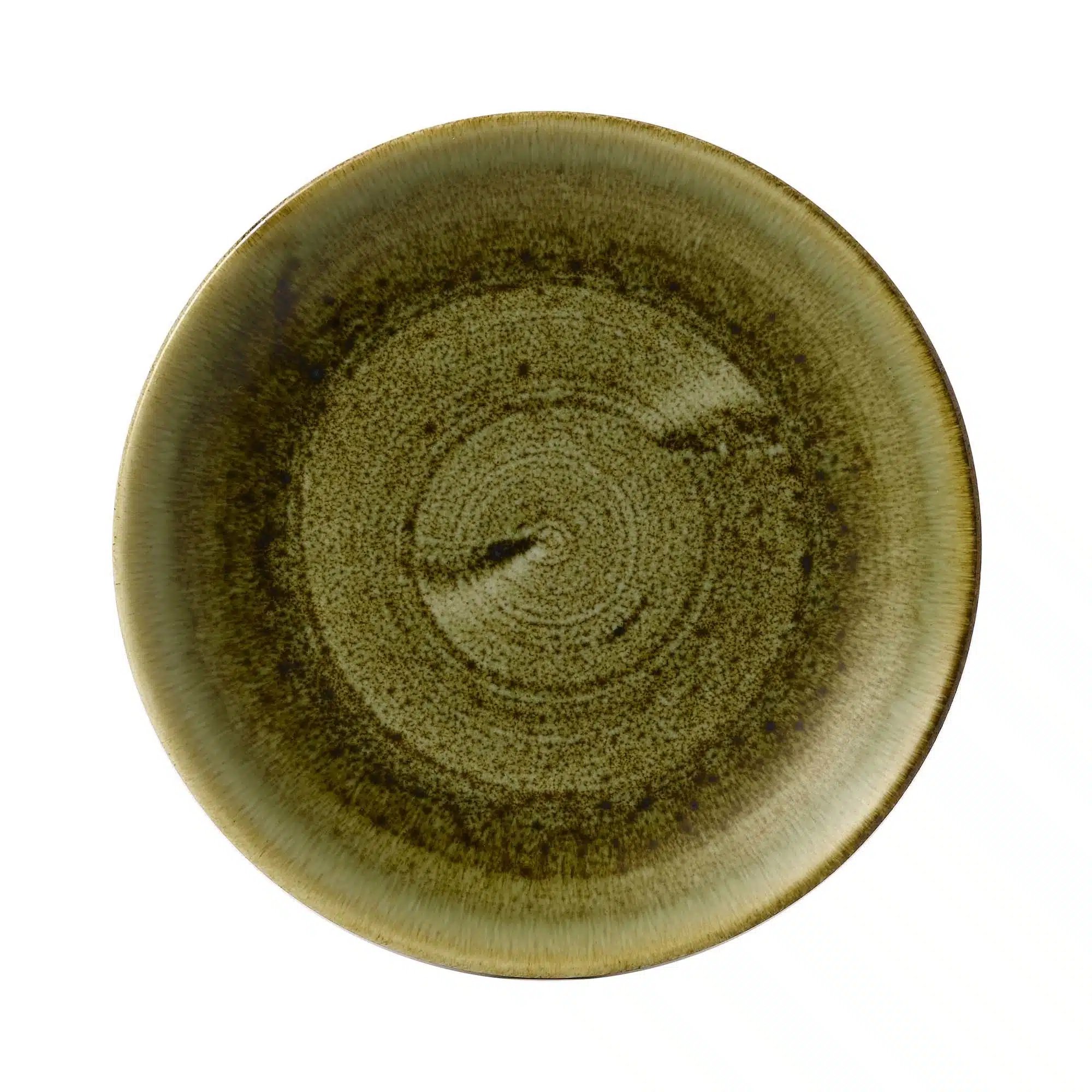 Stonecast Plume Green coupe tallerken, 288mm