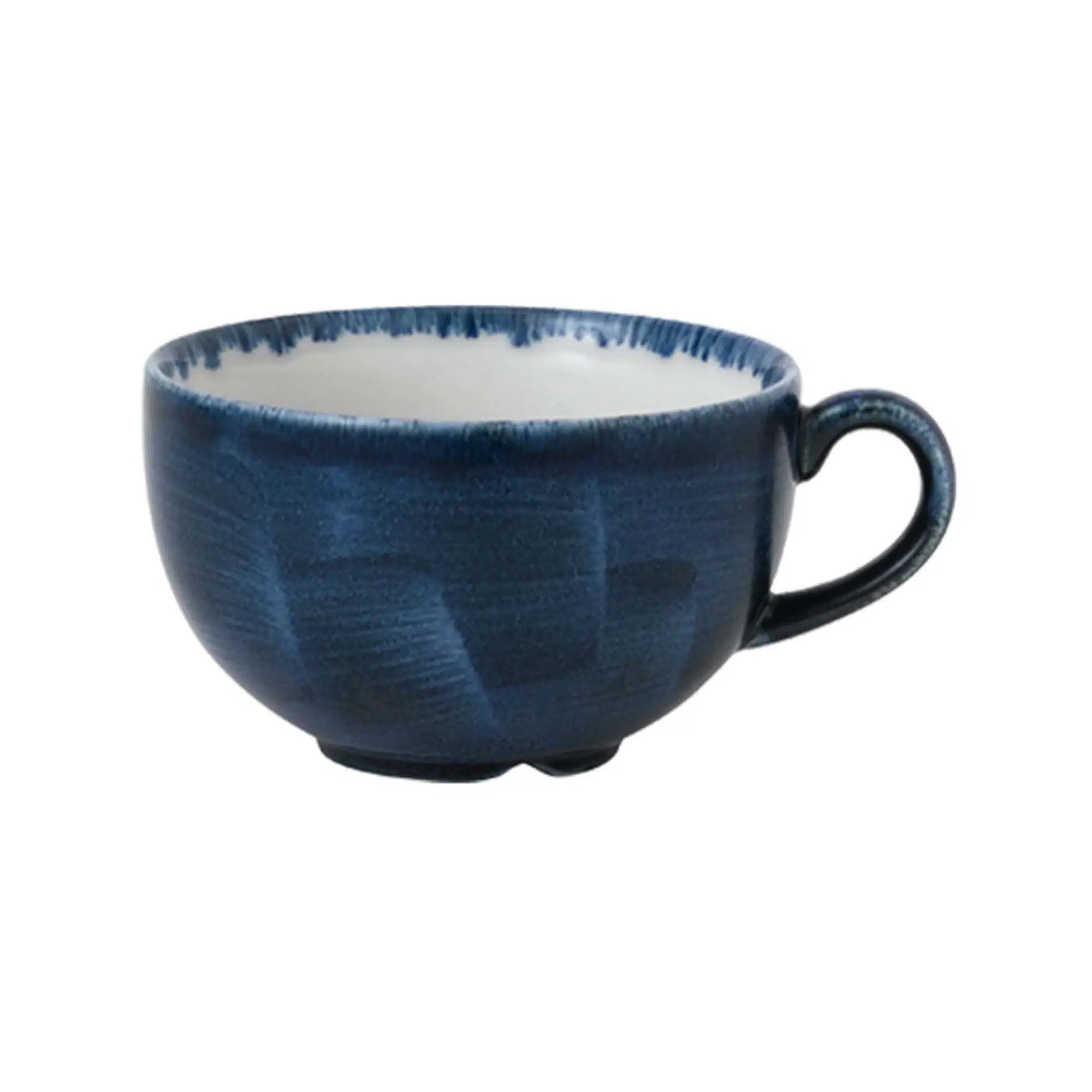 Stonecast Plume Ultramarine cappuccino kop, 340ml
