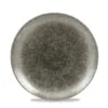 Raku Quartz Sort coupe tallerken, 217mm