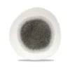 Raku Quartz Sort rund spor tallerken, 210mm