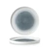 Raku Topaz Blue vægget tallerken, 260mm