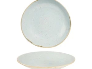 Stonecast Duck Egg rund spor skål, 253mm