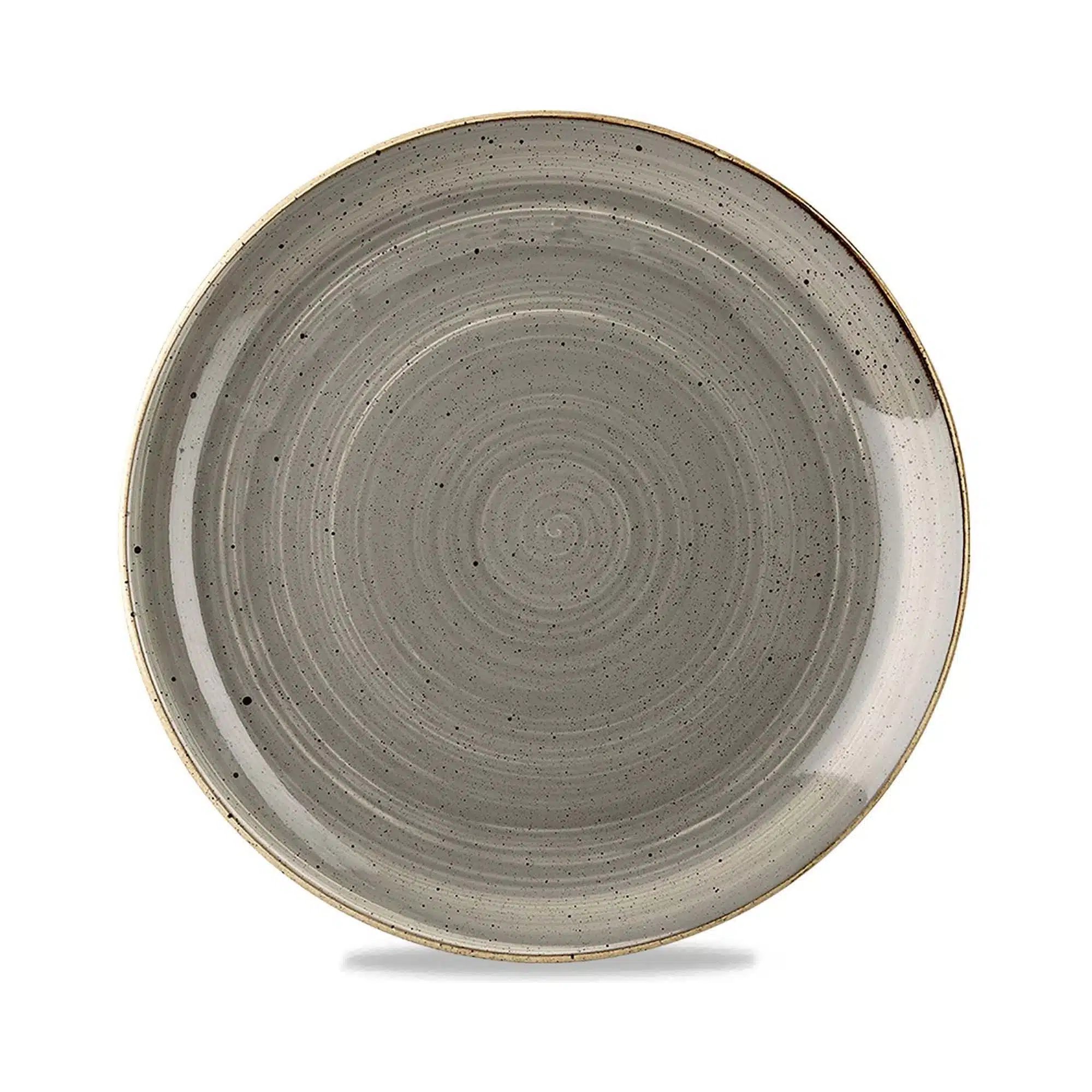 Stonecast Grey coupe tallerken, 217 mm