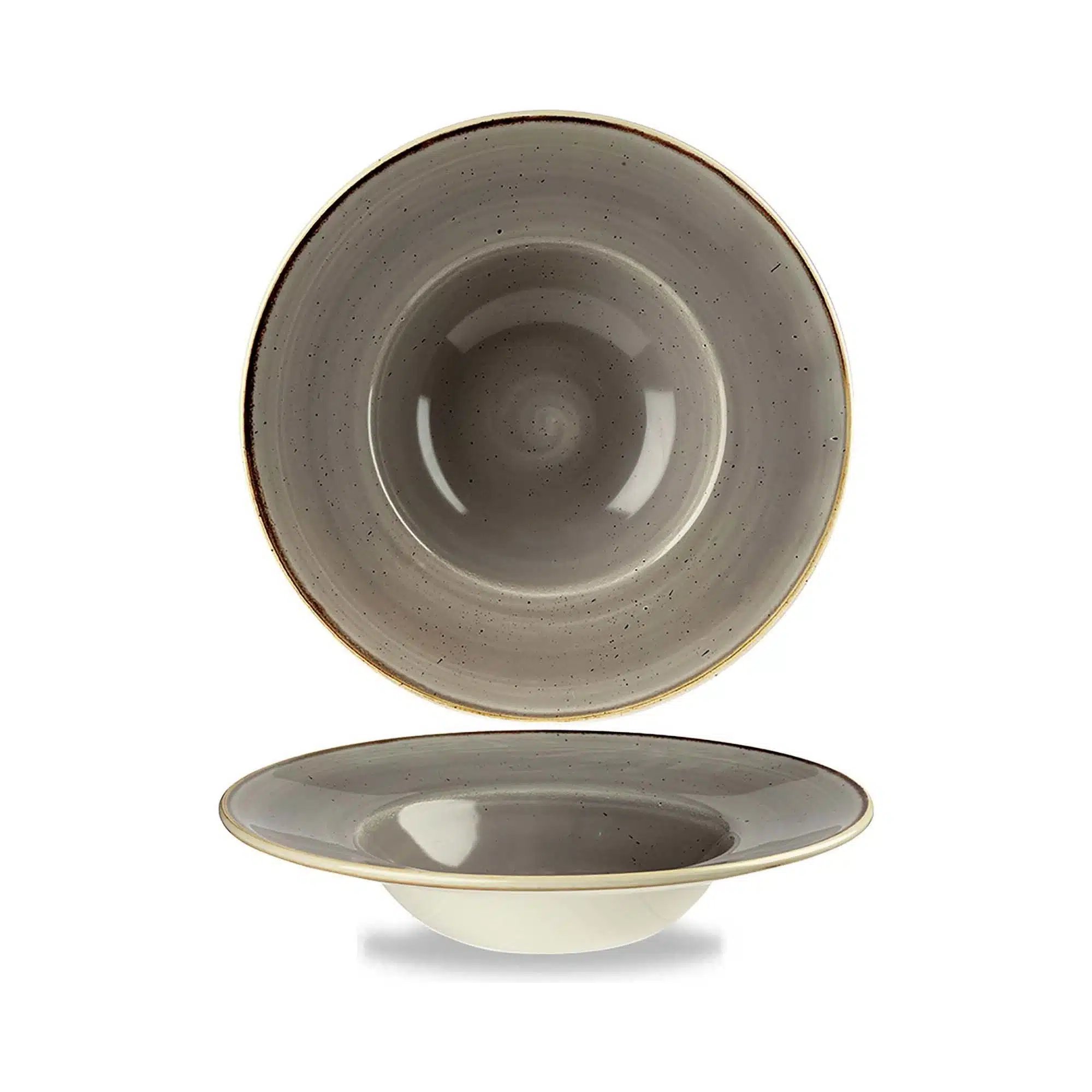 Stonecast Grey Profile bred kant skål, 240mm