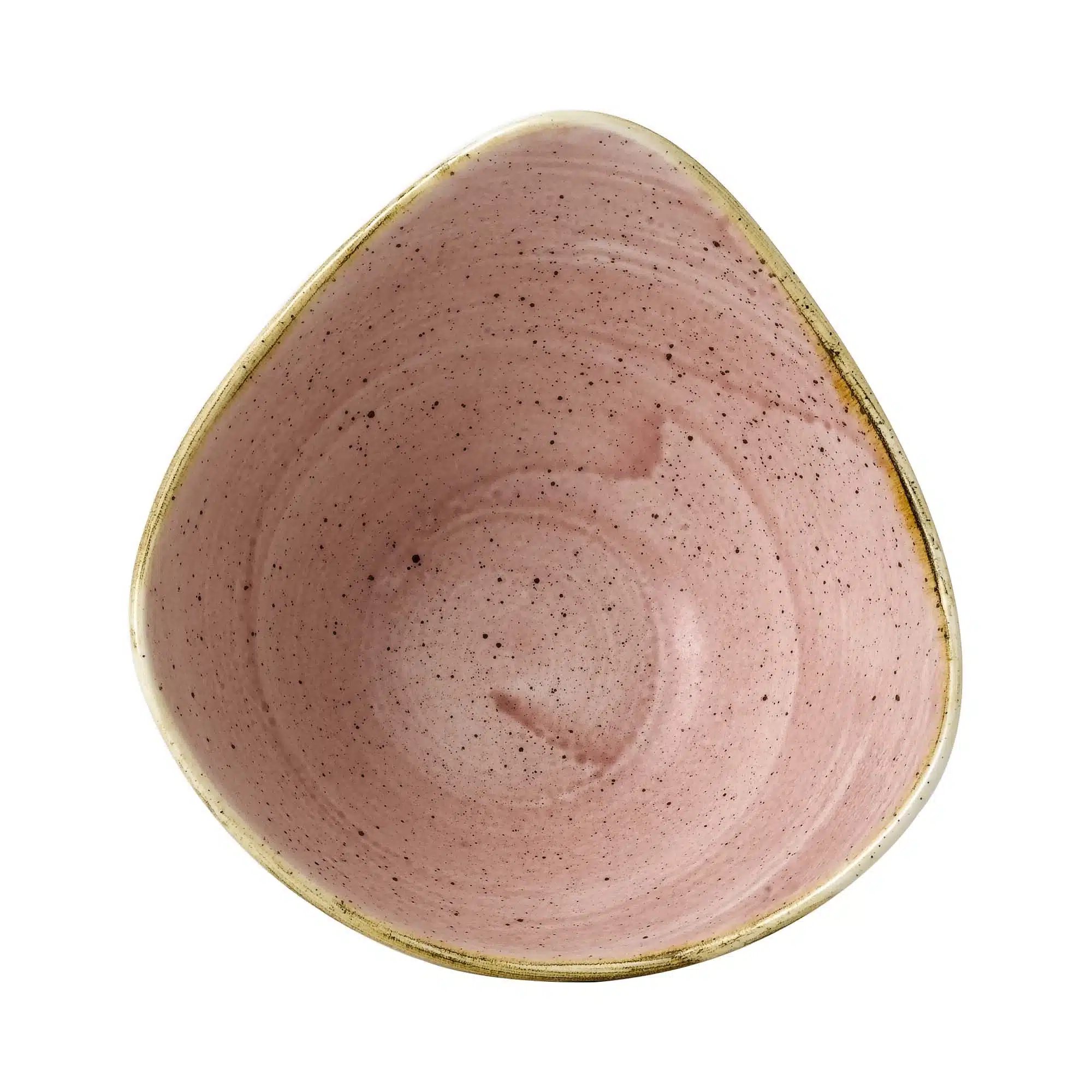 Stonecast Petal Pink trekantet skål, 153mm