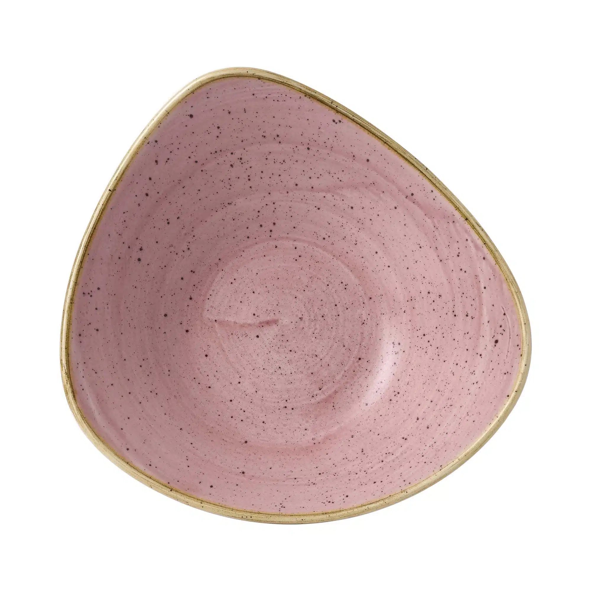 Stonecast Petal Pink trekantet skål, 235mm