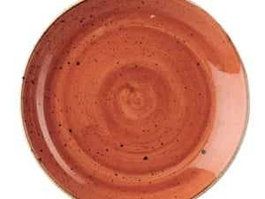 Stonecast Orange coupe tallerken, 217 mm