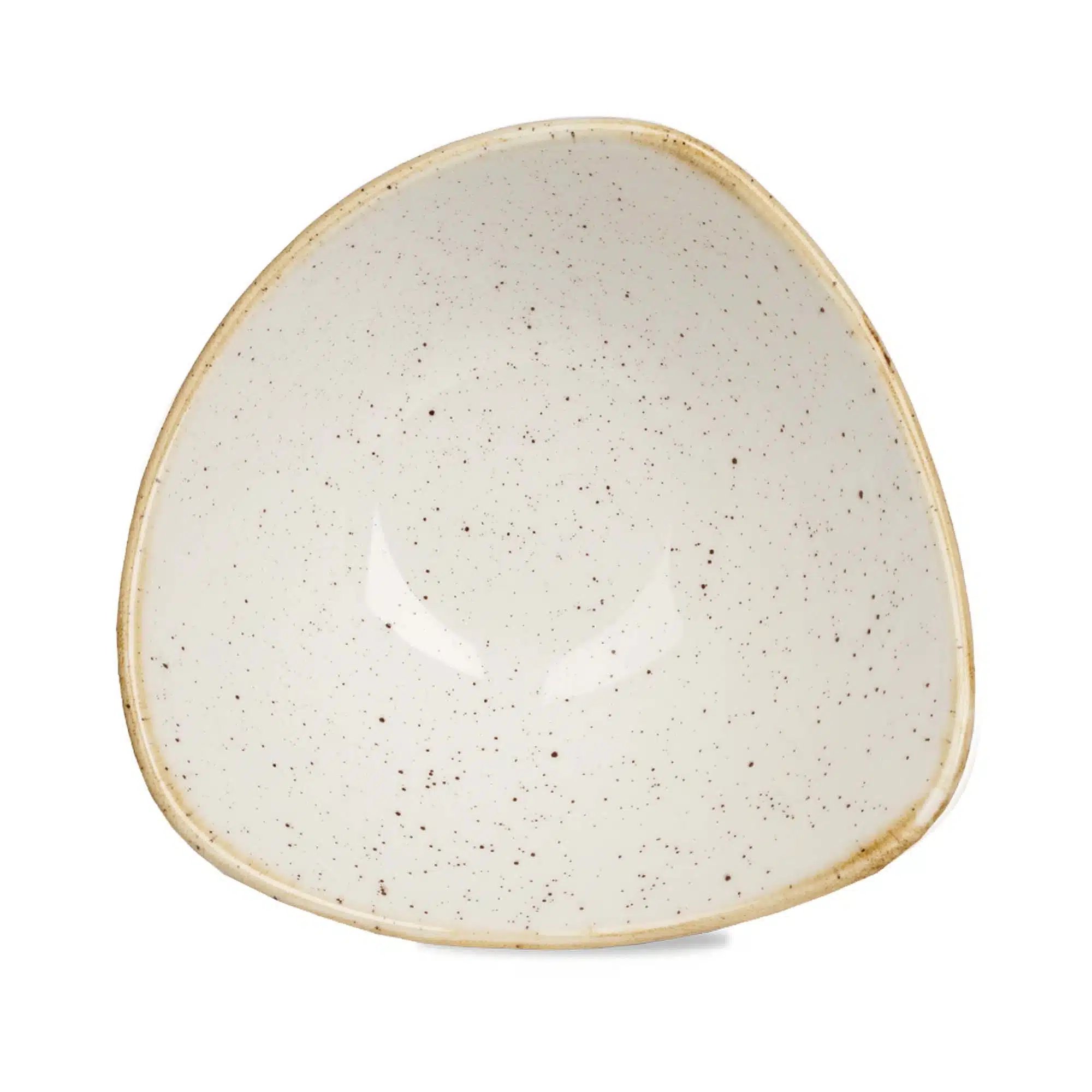 Stonecast Barley White trekantet skål, 185mm