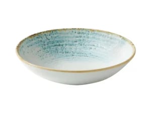 Homespun Accents Aquamarine coupe skål, 182 mm