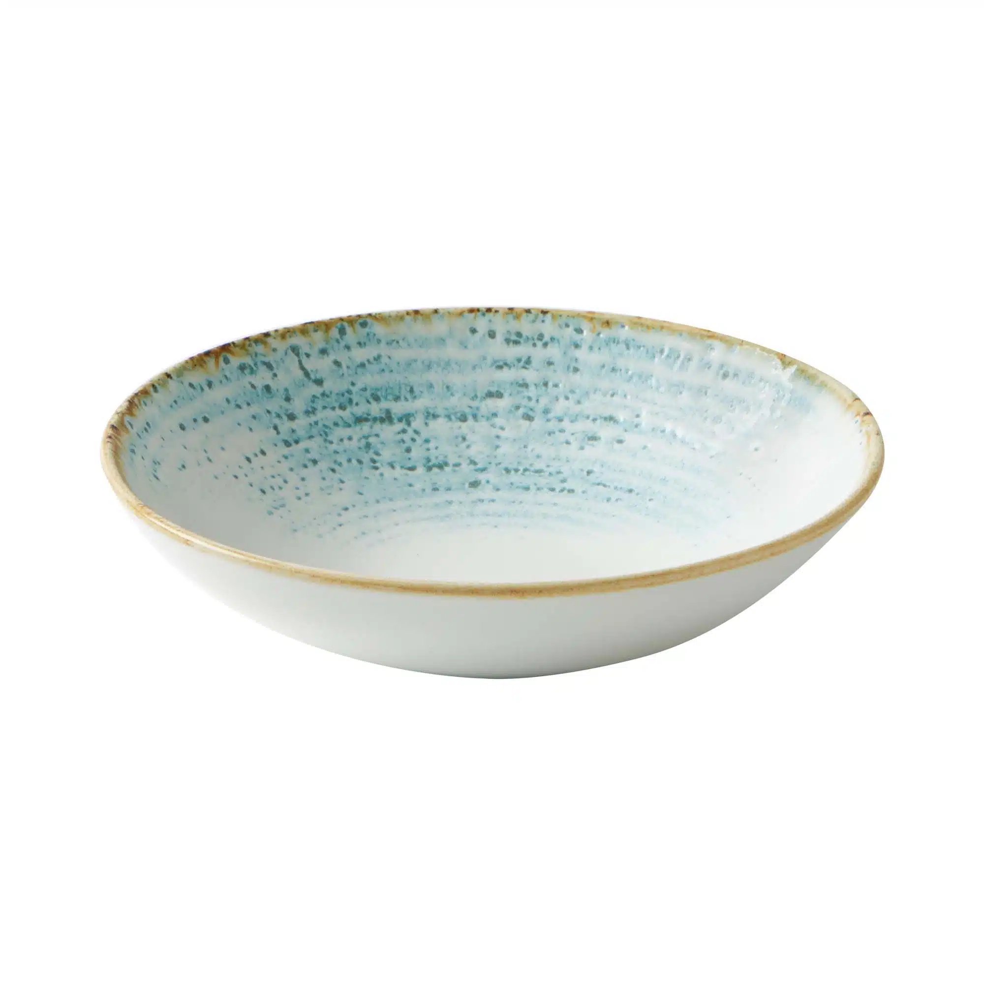 Homespun Accents Aquamarine coupe skål, 182 mm