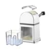 Chrome tallerken Zinc Alloy isterningknuser med plastbeholder og ske, 140x160x(h)270mm