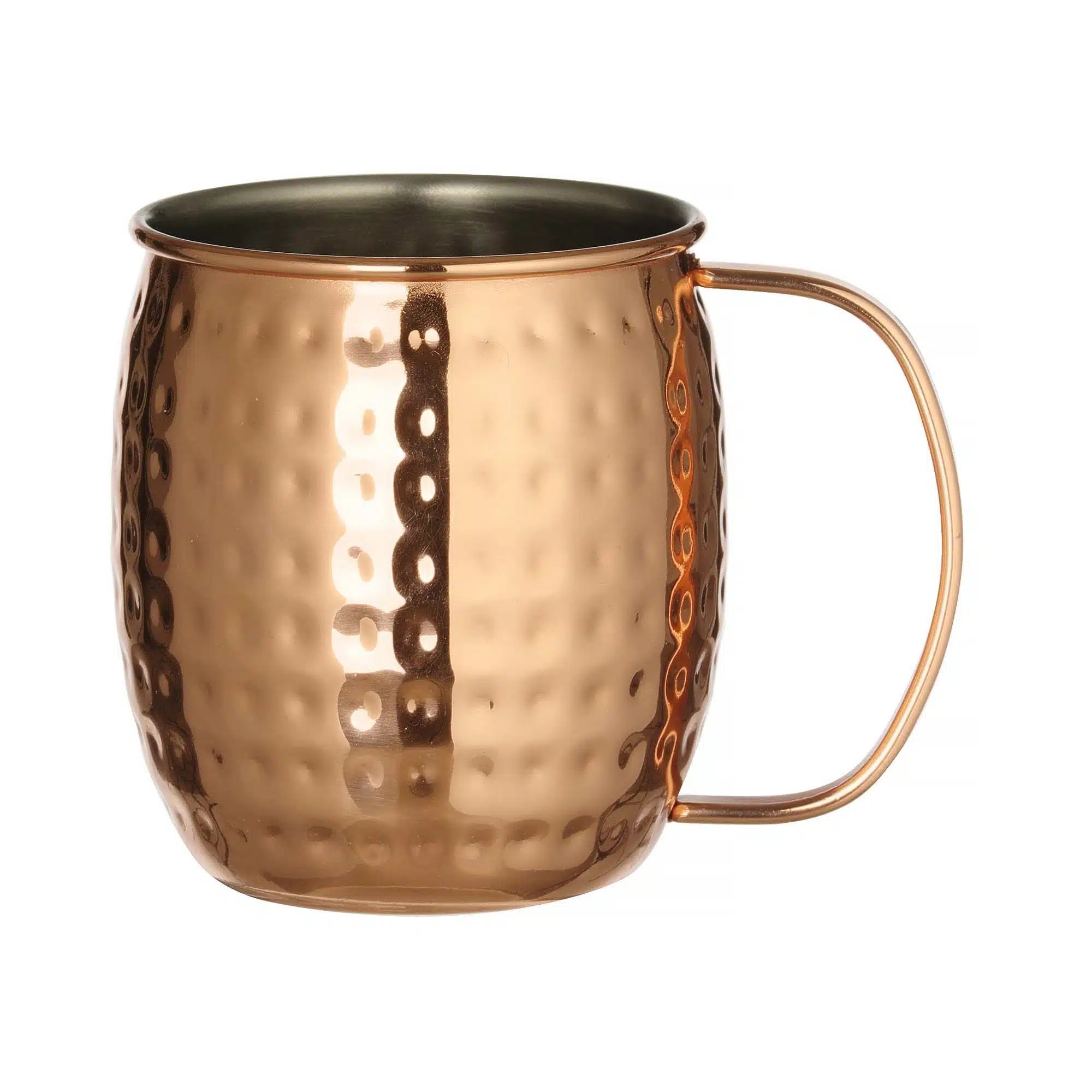 Kruss kobber tallerken, Bar up, Mule krus, 0,5L, Kobber, o97x(H)100mm