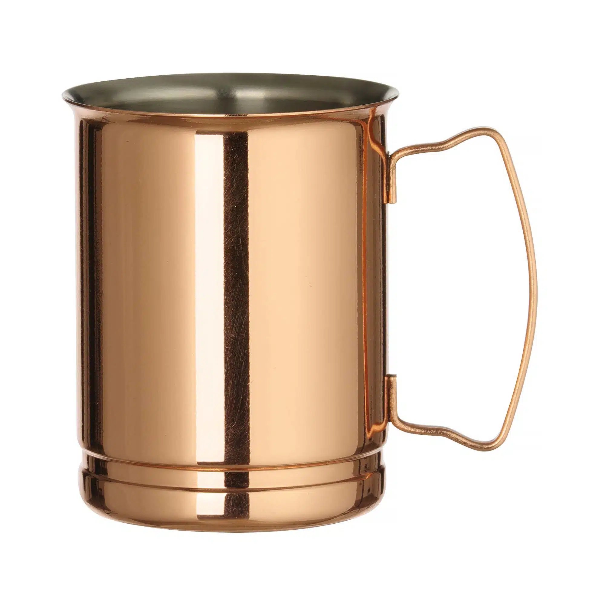 Kruss kobber tallerken, Bar op, Øl krus, 0,4L, Kobber, o85x(H)105mm