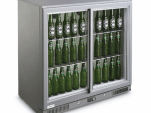 CANDOUR bar køler 198L med skydedør, 900x520x(H)835mm