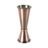 25 ml. x 50 ml. Japansk stil jigger, antik kobber
